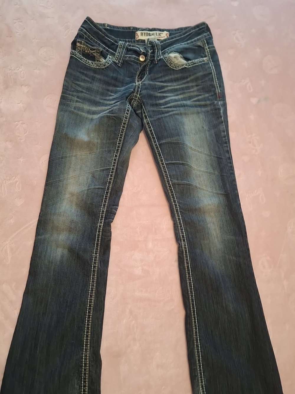 Hydraulic Dark Blue Boot Cut Jeans
